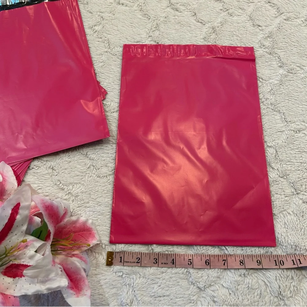 25ct 10x13 Vibrant Pink Polymailer Shipping Bags - Picture 3 of 4
